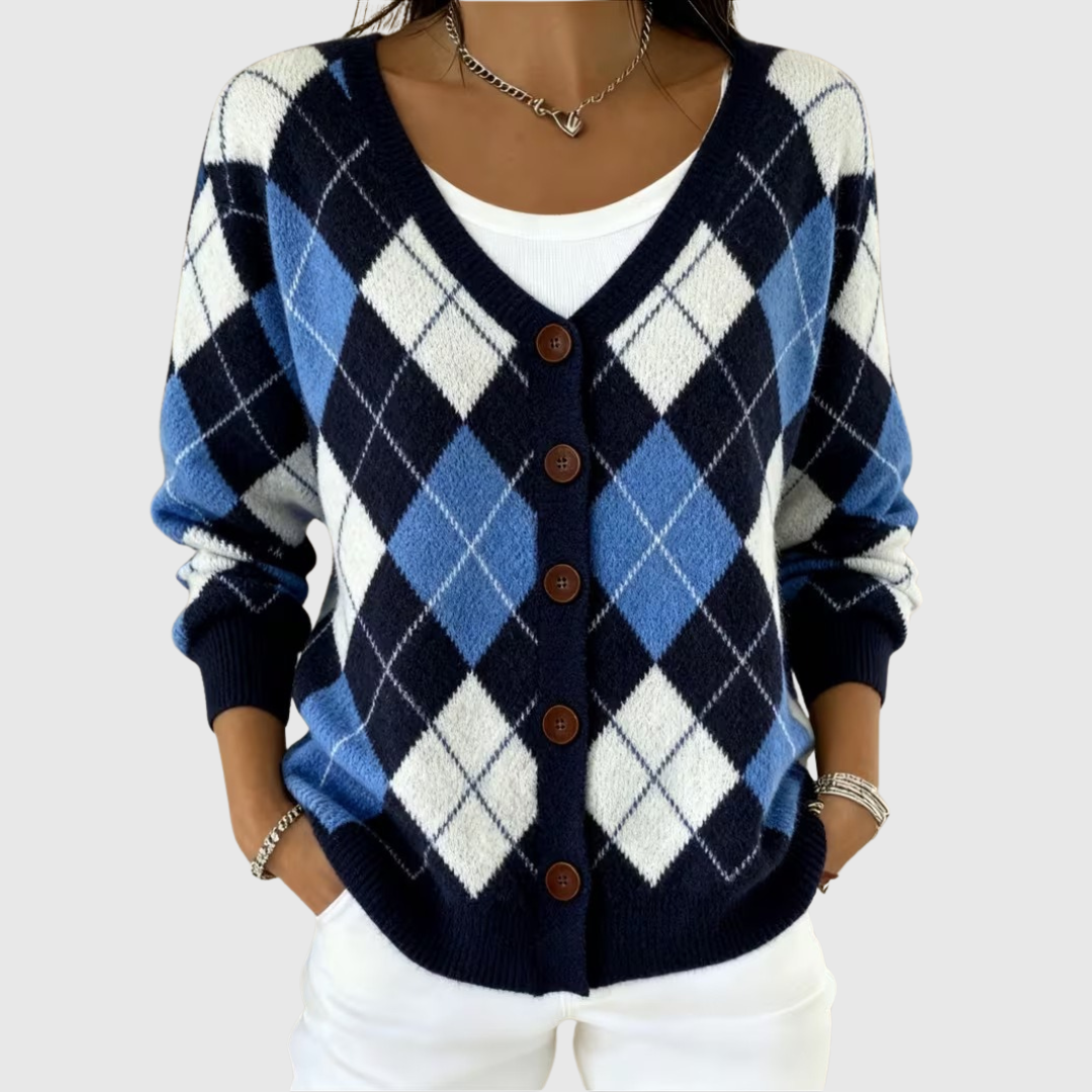 Frieda | Comodo cardigan lavorato a maglia con bottoni