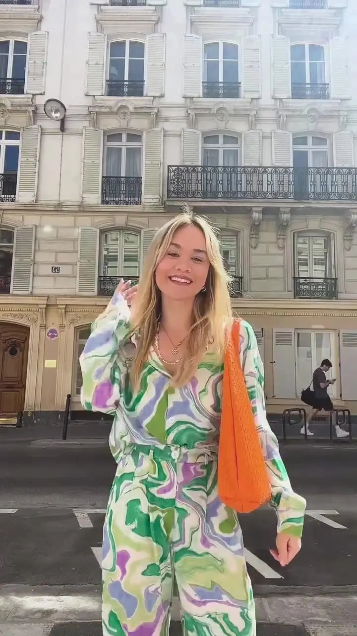 Viktoria | Set di turbinii stampati espressivi