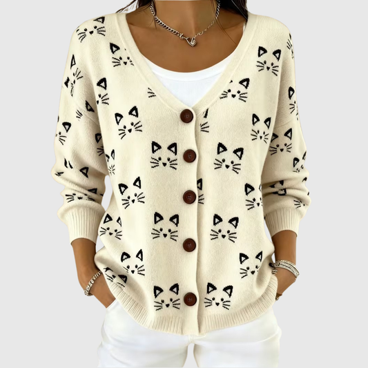 Theresa | Comodo cardigan in maglia con bottoni