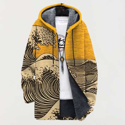 Mathilda – Cappotto con fantasia ad onde