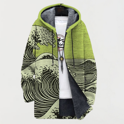 Mathilda – Cappotto con fantasia ad onde
