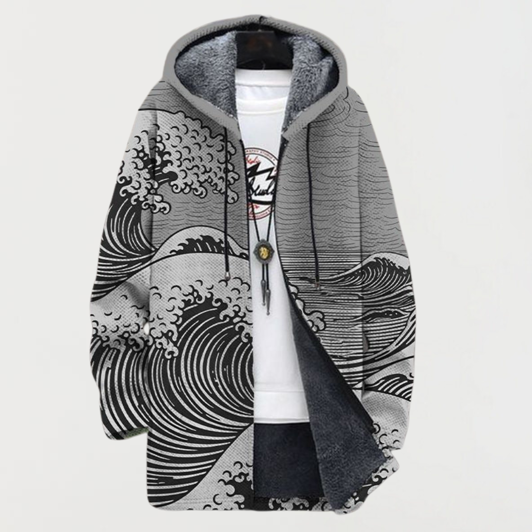 Mathilda – Cappotto con fantasia ad onde