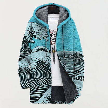 Mathilda – Cappotto con fantasia ad onde