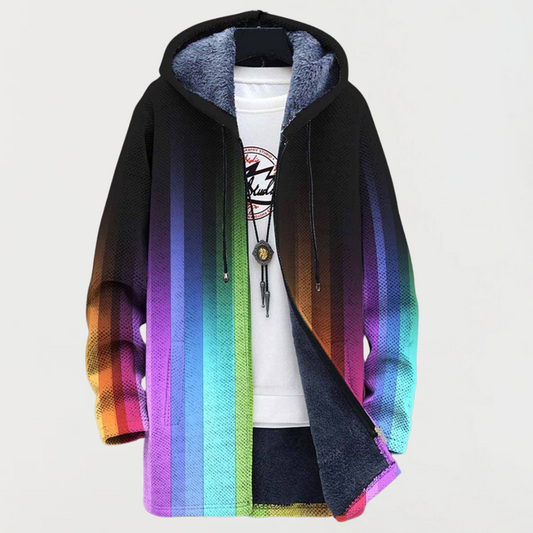 Giacca sfumata arcobaleno Leni