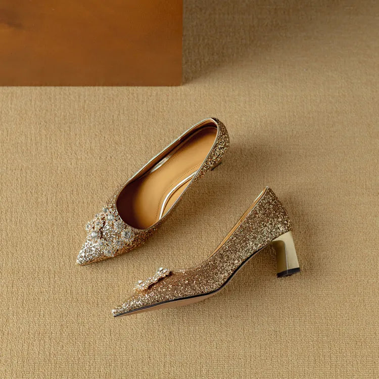 Theresa – décolleté glitterate