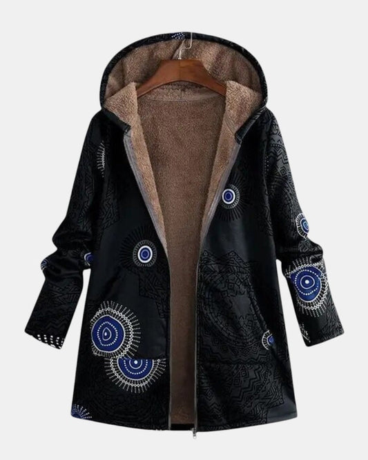 Giacca Sherpa tribale Sage