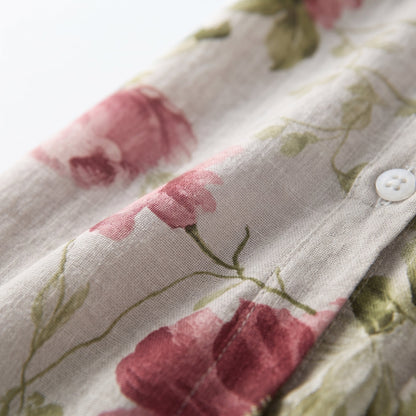 Emilia | Abito floreale stringato con vita vintage